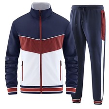 Track Sweat Suits For Men Set Sweatsuits 2 Piece Sets Warm Up Tracksuit Joggi...