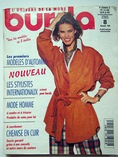 Burda 08/1994 (August), oversized fall coats, menswear & more, in French