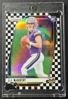 J.J. MCCARTHY 2024 PANINI PRIZM #400 ROOKIE BLACK & WHITE CHECKER RC *SCRATCHES*