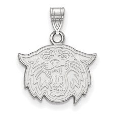 10k White Gold LogoArt Villanova University Wildcat Small Pendant