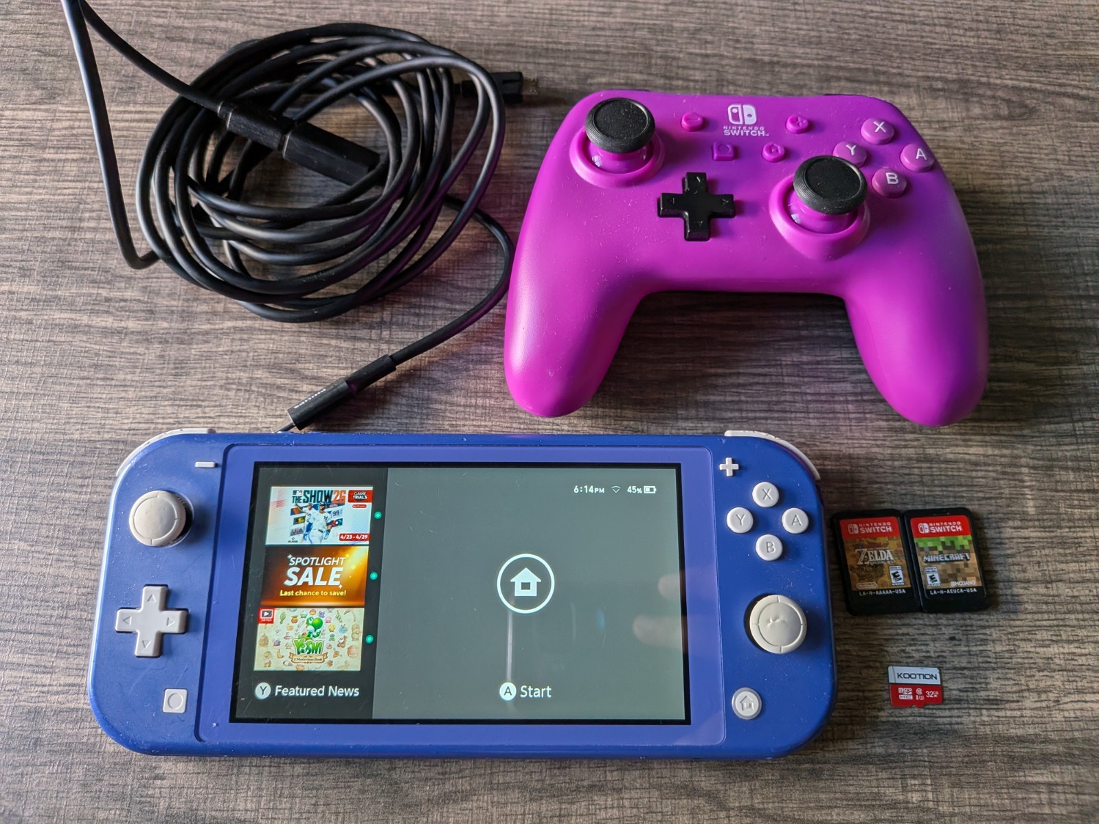 Nintendo Switch Lite HDH-001 Handheld Console - 32GB - Blue Bundle