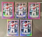 5 x 2024 BOWMAN STERLING ROMAN ANTHONY PROSPECT NUMBERED REFRACTOR CARDS
