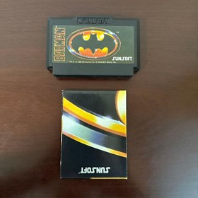 Batman Famicom Sunsoft 1989 Complete Box Manual Japan