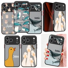 Customized Cover For iPhone 17 16 Pro Samsung S24 S25 S26 Cartoon Animal PC Case