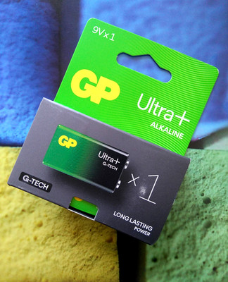 GP Ultra + G-Tech Alkaline 9V Block- Batterie 6LR61 LONGLASTING POWER