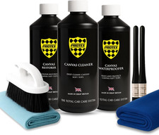 PROTEX Convertible Soft Top Care Kit with Canvas Cleaner, Restorer (Black) & Wat