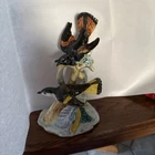 Vintage 2 Redstarts Stangl Pottery Bird Figurine 9” Tall