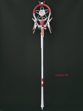 Arknights Momoko Cos Microphone Staff Prop 4 Segments Detachable Split Game Cos