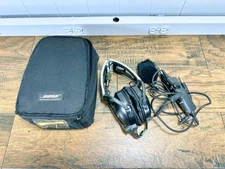 AS IS FOR PARTS OR REPAIR Bose Aviation A10 Dual GA Plugs Headset AHX-32-01 Y62