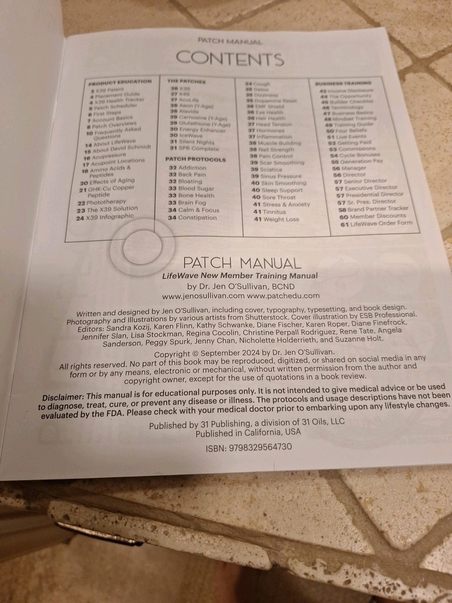 Patch Manual: Lifewave® New Member Training Manual: Revised