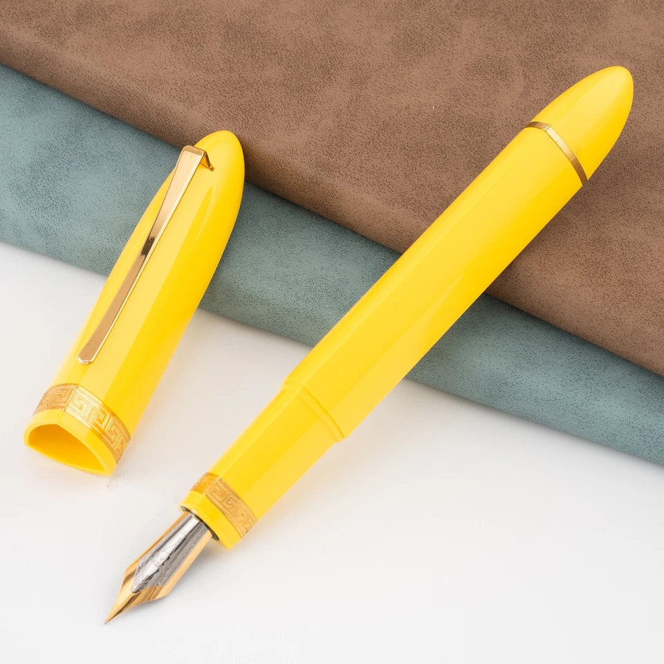 Pluma Estilográfica Pistón Triangular Majohn V60 Resina EF/F/M/1.1 Plumín Escritura Regalo Pluma Foto 2 de 4