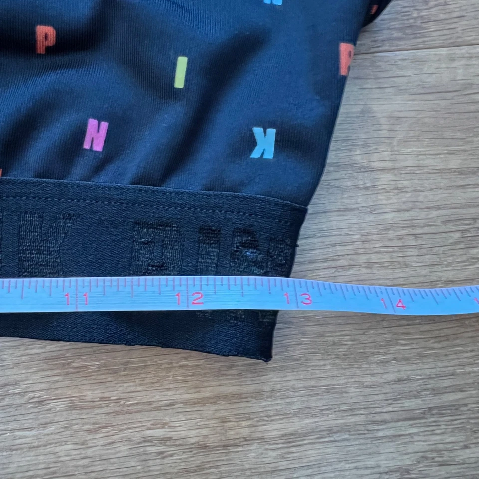 PINK Active Victoria's Secret Sports Bra Size M Black Ultimate Lightly Lined - Image 4 of 4