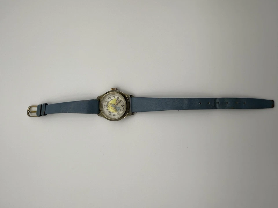 VTG Bradley Disney Alice in Wonderland Watch Works, Original Dial + Strap, Rare - Image 4 of 4