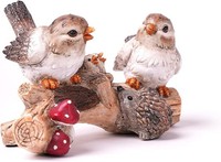 Moderne Vogel-Figur Deko-Skulptur Aus Harz Polyresin 29 Cm