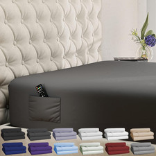 Queen Fitted Sheet - Extra Deep Pocket Fitted Sheet - Fits up to 21 inch Mattres
