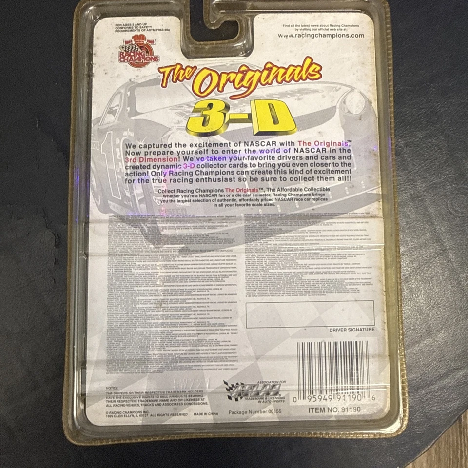 Racing Champions Originals 3-D, 1999 NASCAR, Cheerios, #26 Johnny Benson (Nuevo) Foto 2 de 2