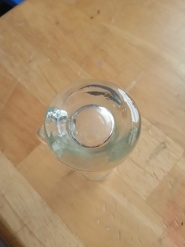 Bicchiere Aperitivo Trasparente Inciso Floreale Applicato Manico Colpo Cordiale Alto 4" - Foto 6 di 8
