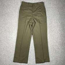 VTG 1960s US Army Wool Serge Green Trousers Type II Class 6 Vietnam Pants 32x31
