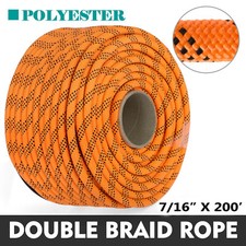 7/16'' Double Braid Polyster Rope Nylon Climbing Rope 8400lbs Breaking Strength
