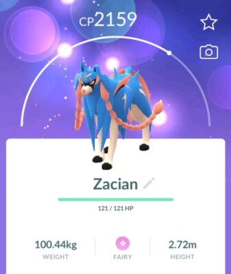 Code Zacian Shiny Pokémon GO – 30 Jours D’accès – Neuf Et Scellé – Région Libre