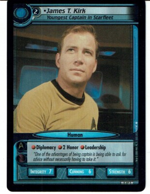 STAR TREK CCG 2E TO BOLDLY GO ARCHIV PORTRÄTFOLIE 0AP5 JAMES GR. KIRK