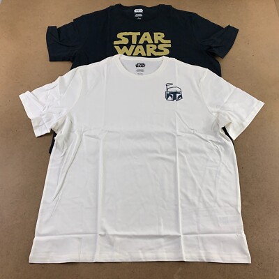 Amazon Essentials Star Wars Men's XL Regular-Fit Crew Neck T-Shirts 2 Pack New
