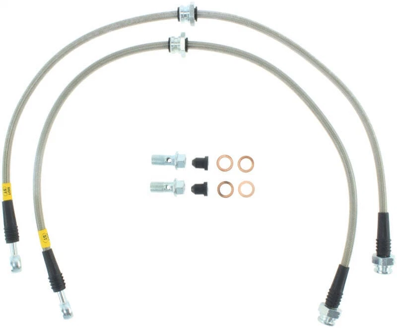 StopTech Fits 03-08 Infiniti FX35/FX45/FX50 Stainless Steel Front Brake Lines - Image 3 of 4