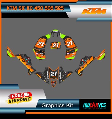 Gráphics Kit Premium For Ktm Sx Cx 450 505 525 ATV Quad Decals Stickers