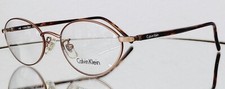 Vintage CALVIN KLEIN CK245 570 eyeglasses NEW metal Brown 50-18-145 ITALY Retro
