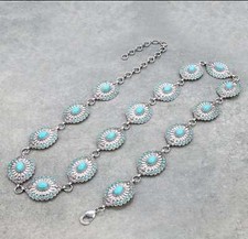 Western Concho Belt With Turquoise L/XL