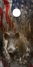 Ghost Hog LAMINATED Cornhole Wrap Bag Toss Decal Sticker