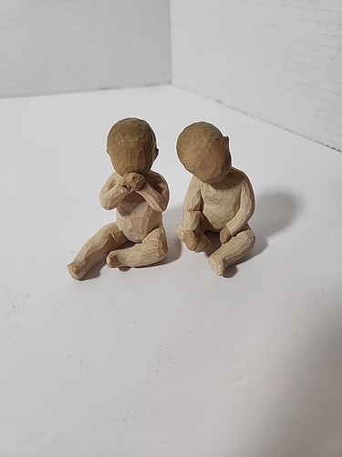 Willow Tree 2007 TWO TOGETHER Twin Babies Demdaco Susan Lordi #26188 No Box - Picture 2 of 7