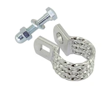 1" CHROME QUADRUPLE TWIST POST CLAMP, BOLT 25.4MM VINTAGE ORIGINAL LOWRIDER BIKE