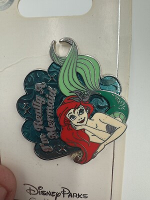 The Little Mermaid Princess Ariel I'm Really A Mermaid Disney Parks Rack Pin