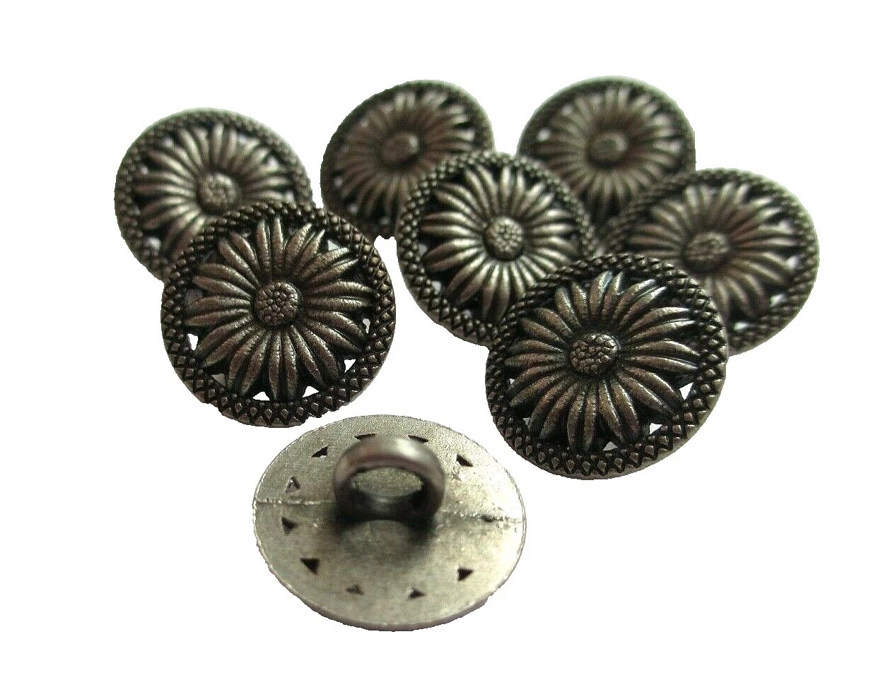 Flower Jackets & Coats Metal Sewing Buttons