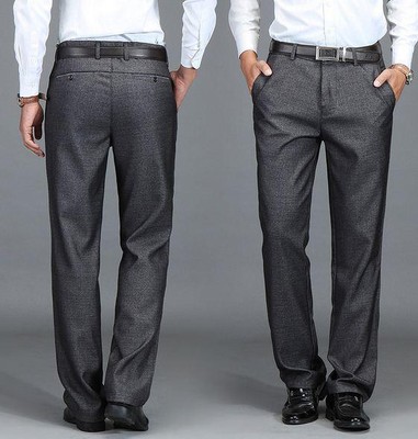 Mens loose straight leg dress formal 