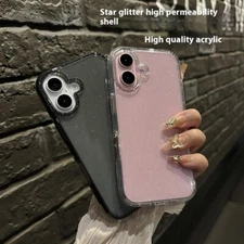 Shine Starry Glitter Cases New Transparent Best For iPhone 14,15,16 All Variants