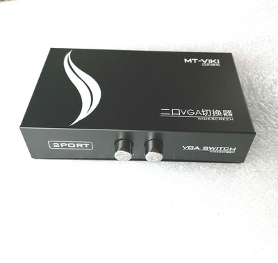 2 Port VGA Switch Box SVGA HD15 Monitor Video Selector 2 in 1 Out for PC TV