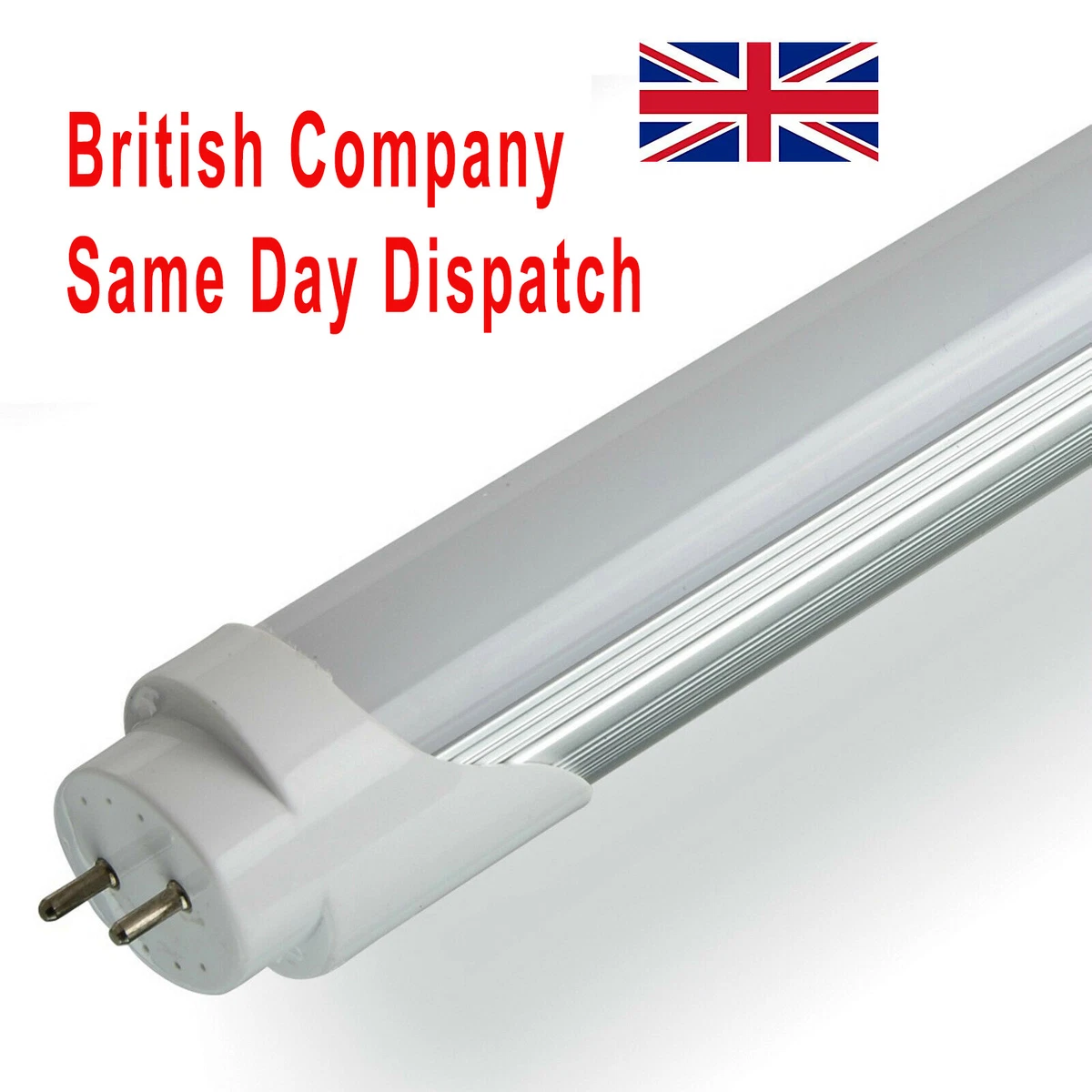 LED Tube Light 2ft Fluorescent Replacement 6500 T8 2pin Pack of 2