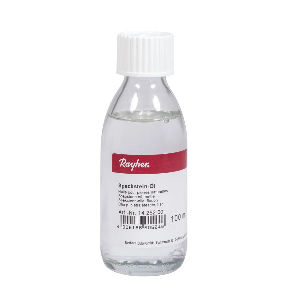 (1129,90 EUR/l) Speckstein Öl Flasche 100 ml Polieröl Naturstein - Bild 1 von 1