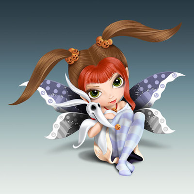 Jasmine Becket-Griffith JBG NIGHTMARE BEFORE CHRISTMAS   ZERO Fairy Figurine NEW
