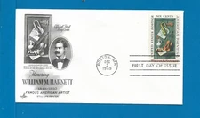 Scott 1386 William Harnett Dec 3, 1969 Artcraft FDC