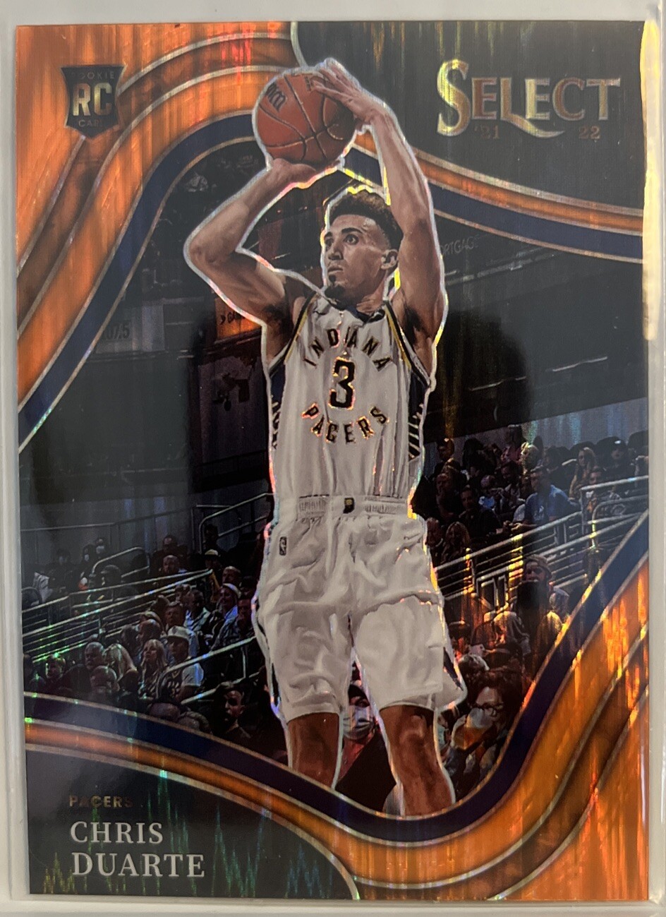 Chris Duarte 2021-22 Select Courtside Orange Flash RC #220 Indiana Pacers