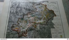ancienne carte des hautes alpes atlas forestier de la france 1889 forêt