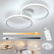 LED Deckenlampe Dimmbar 3-Farbige Wohnzimmer Schlafzimmer Flur Deckenleuchte 42W