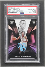 Theo Maledon Signed 2020-21 Panini Black #75 RC #62/149 (PSA) Rookie Card