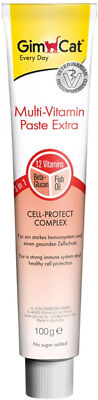GimCat Multi-Vitamin Paste Extra Gesunder Katzensnack Zellschutz Omega 3&6 100g