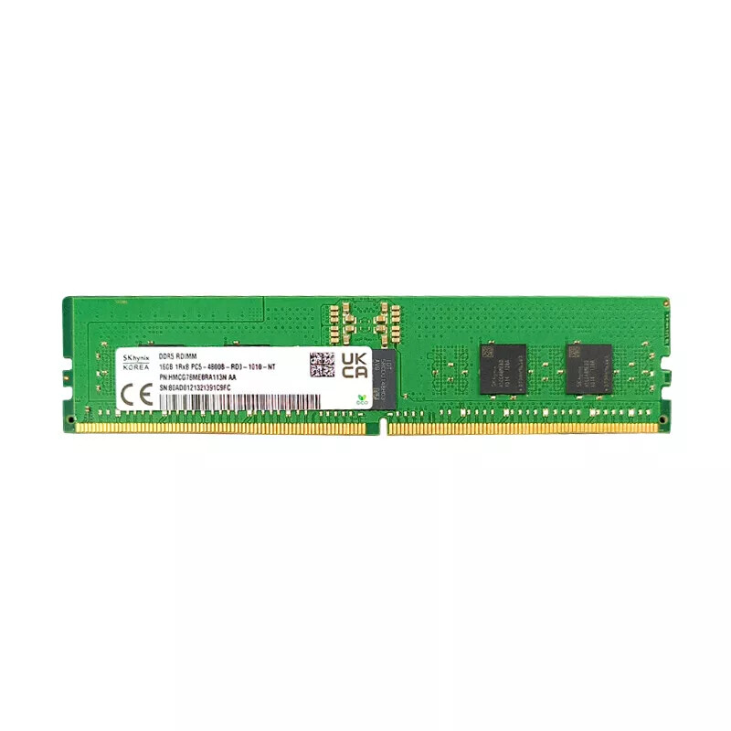 未使用 SK-hynix DDR5 UDIMM 8GB 4800MT/s 1Rx16 PC5-4800B-UC0-1010-X