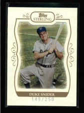 DUKE SNIDER 2008 TOPPS STERLING #43 RARE BASE CARD SP #149/250 AY4888