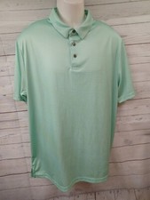 Ben Hogan Performance Polo Shirt Green Men's XL Golf Casual Plaid Athletic wear 